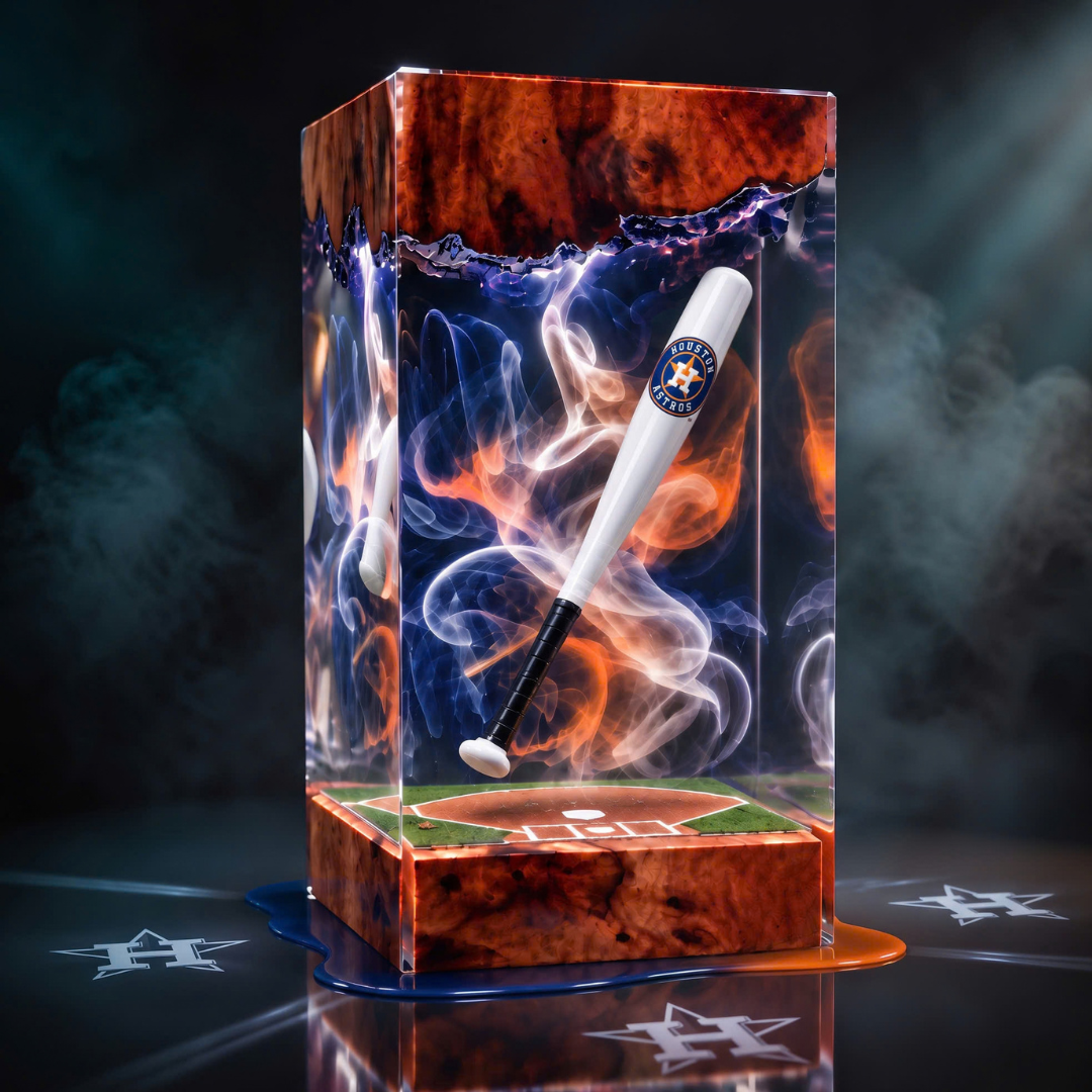Baseball Bat Resin Lamp | Handmade LED | Lumiverse Resin