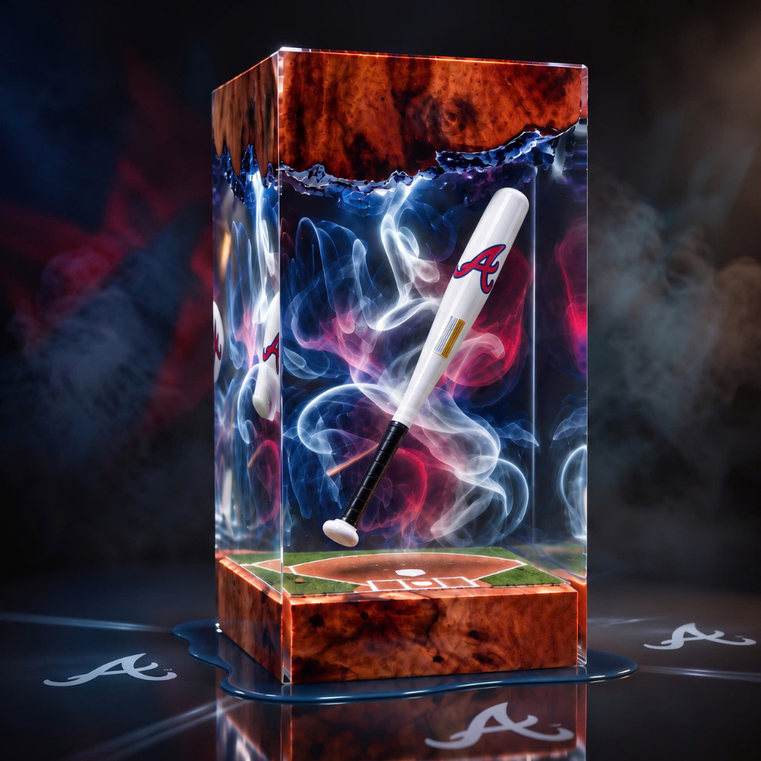 Baseball Bat Resin Lamp | Handmade LED | Lumiverse Resin