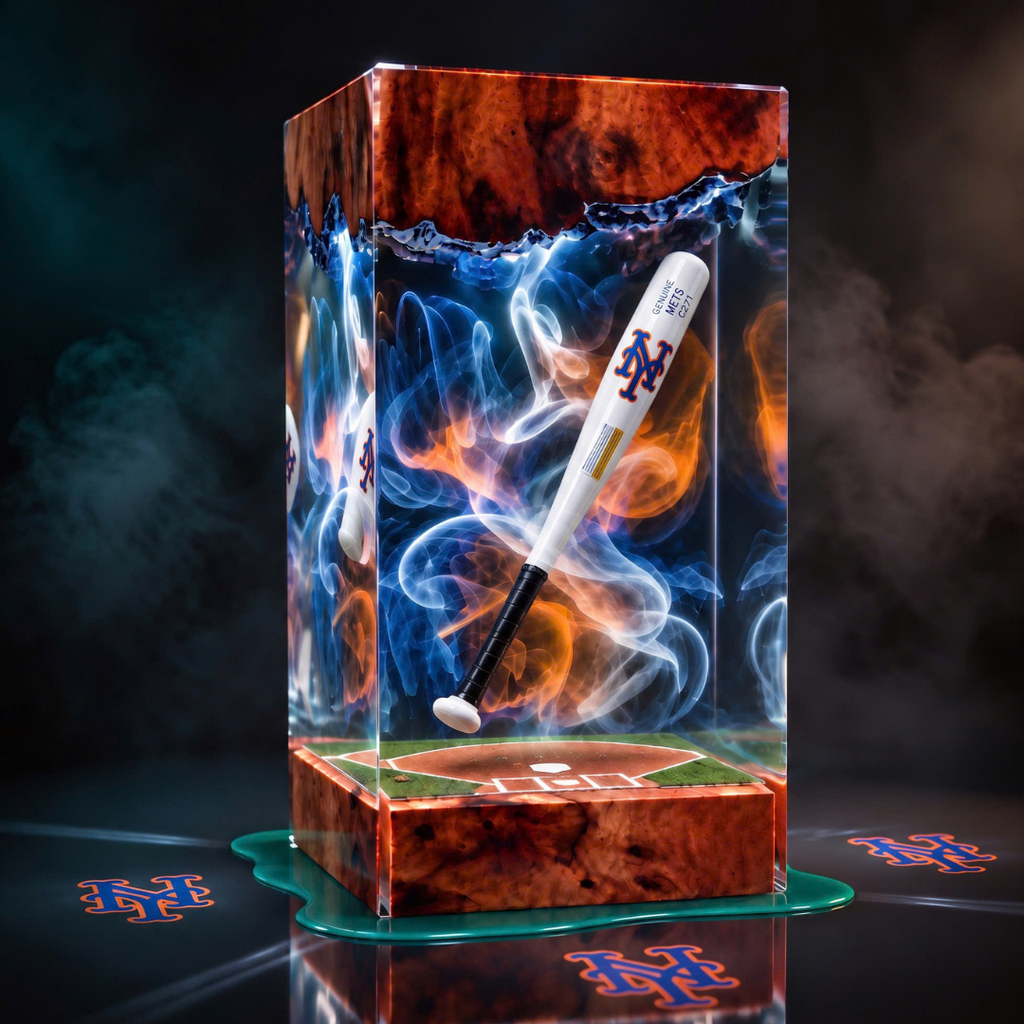 Baseball Bat Resin Lamp | Handmade LED | Lumiverse Resin