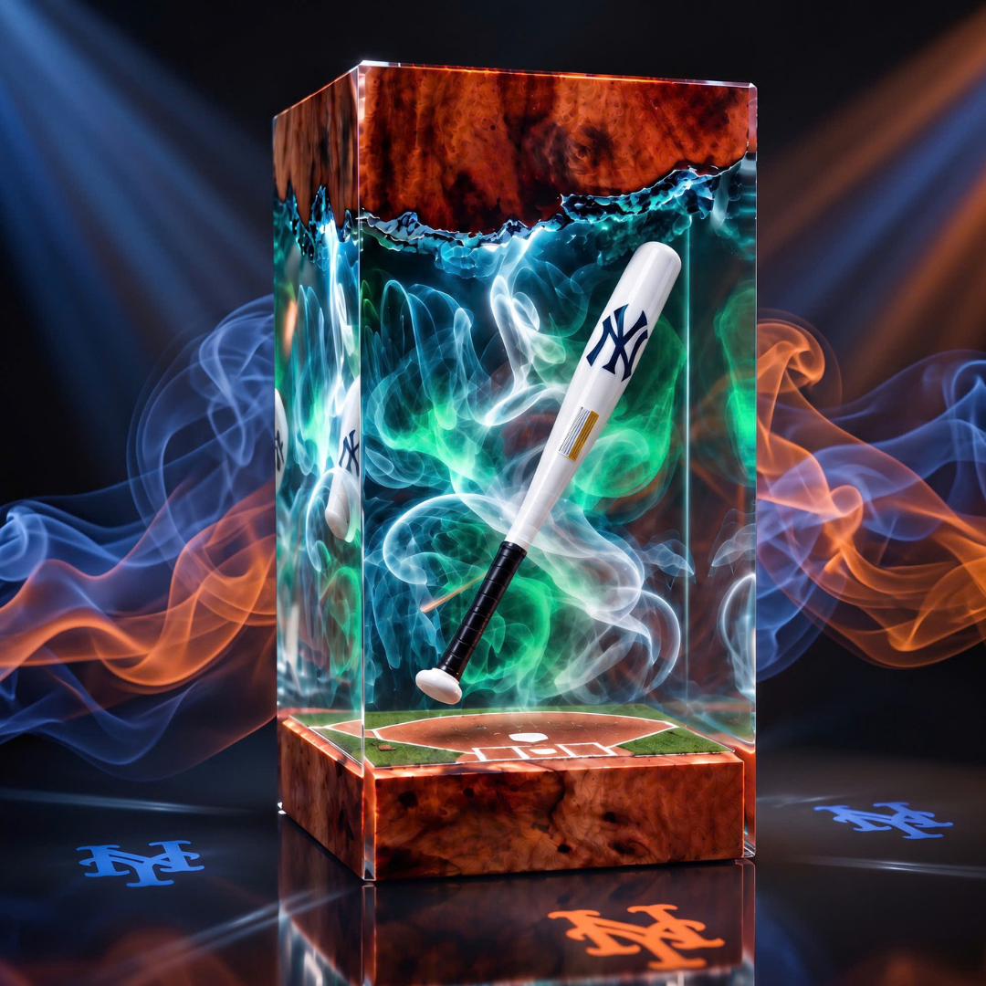 Baseball Bat Resin Lamp | Handmade LED | Lumiverse Resin