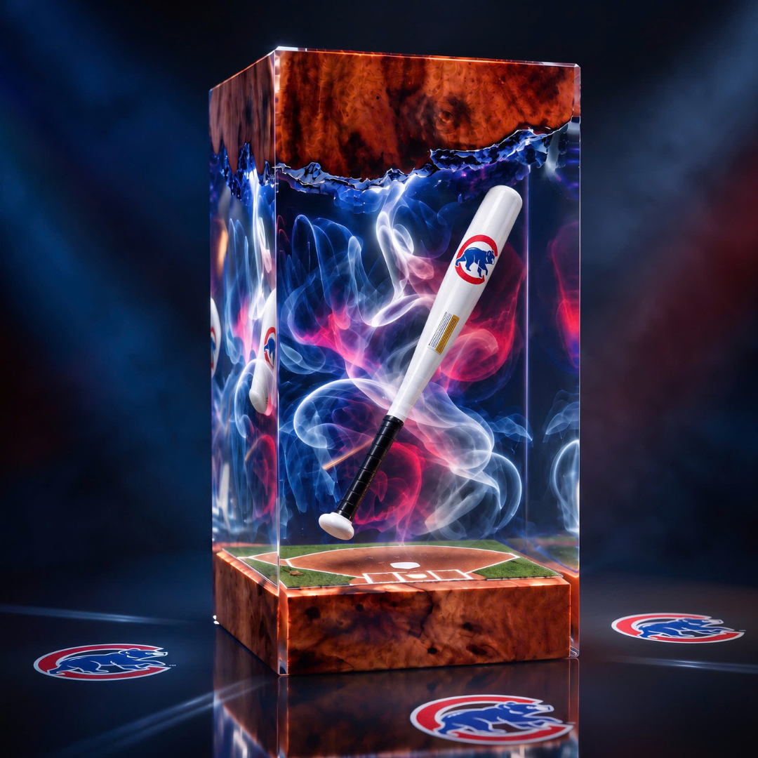 Baseball Bat Resin Lamp | Handmade LED | Lumiverse Resin