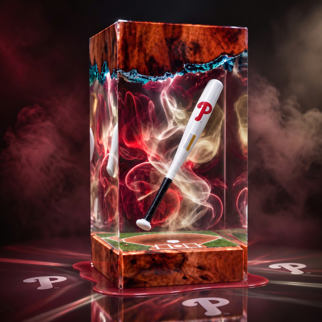 Baseball Bat Resin Lamp | Handmade LED | Lumiverse Resin