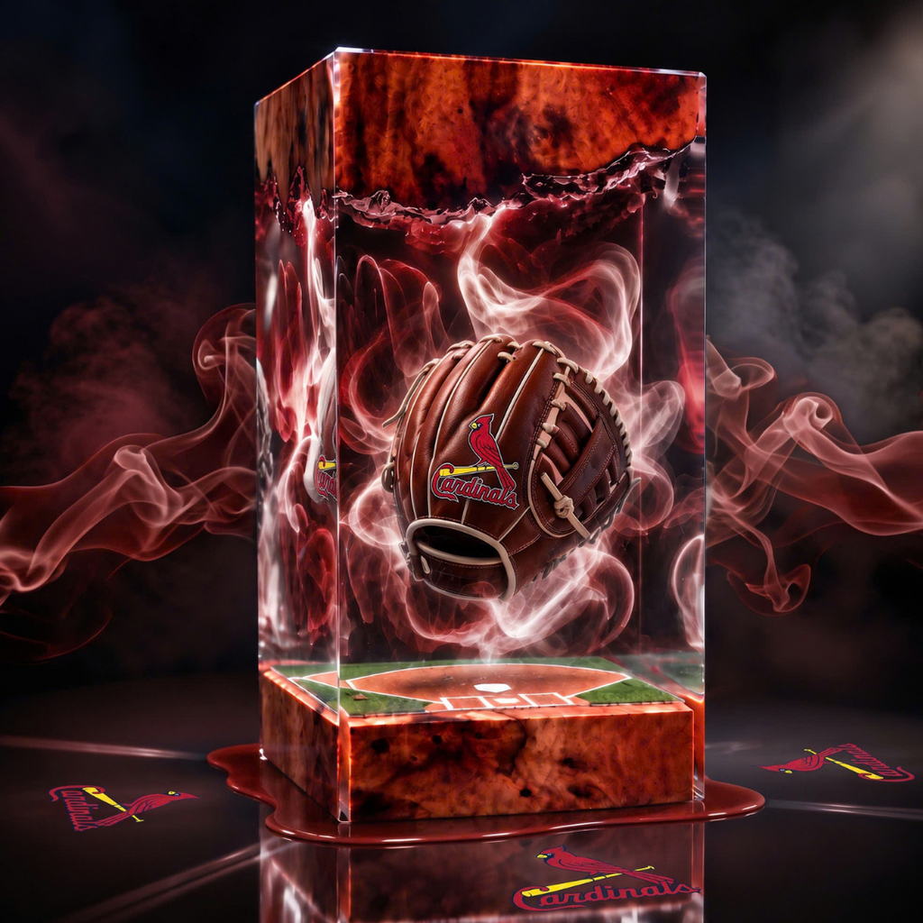 Baseball Glove Resin Lamp | USB-Powered LED | Lumiverse Resin