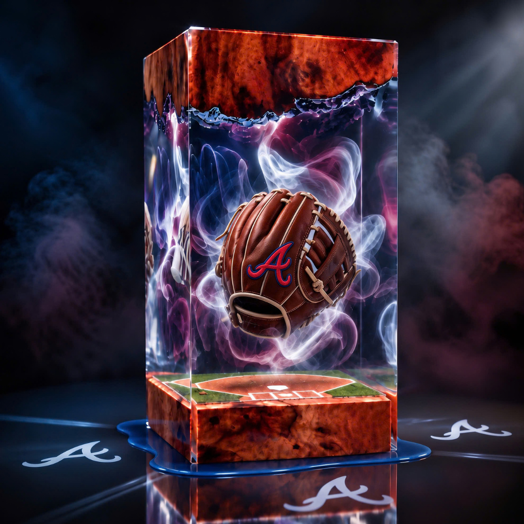 Baseball Glove Resin Lamp | USB-Powered LED | Lumiverse Resin