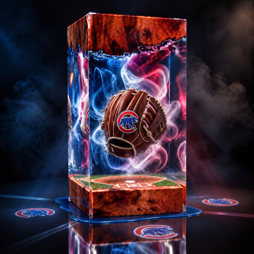 Baseball Glove Resin Lamp | USB-Powered LED | Lumiverse Resin