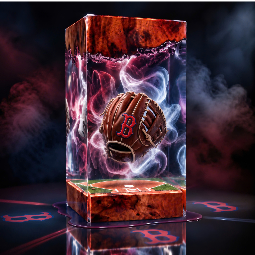 Baseball Glove Resin Lamp | USB-Powered LED | Lumiverse Resin