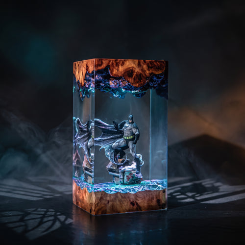 Batman Resin Lamp | Handmade DCComics LED | Lumiverse Resin