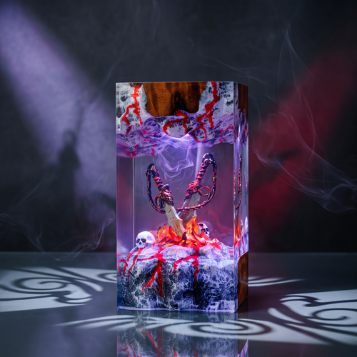 Blades of Chaos Resin Lamp - God of War LED Decor