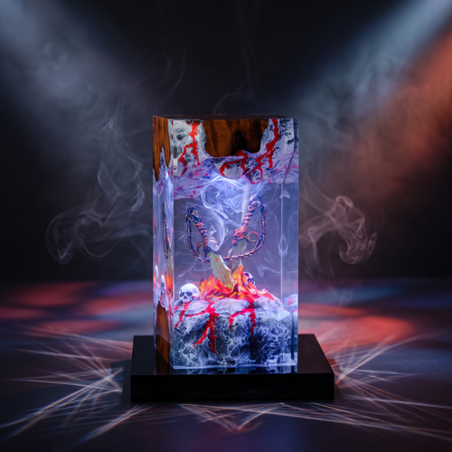 Blades Of Chaos Resin Lamp | LED RGB GodOfWar | Lumiverse Resin