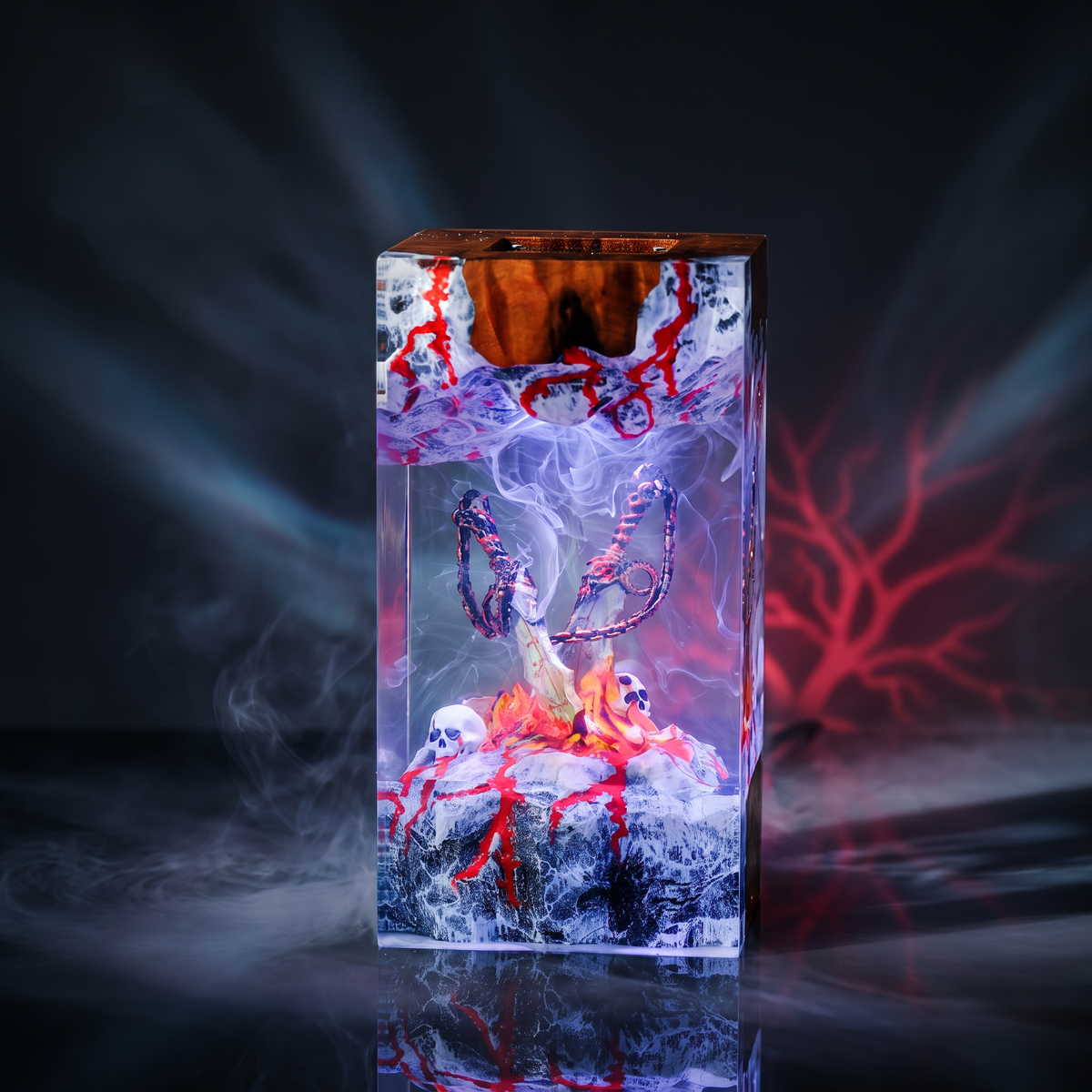 Blades Of Chaos Resin Lamp | LED RGB GodOfWar | Lumiverse Resin