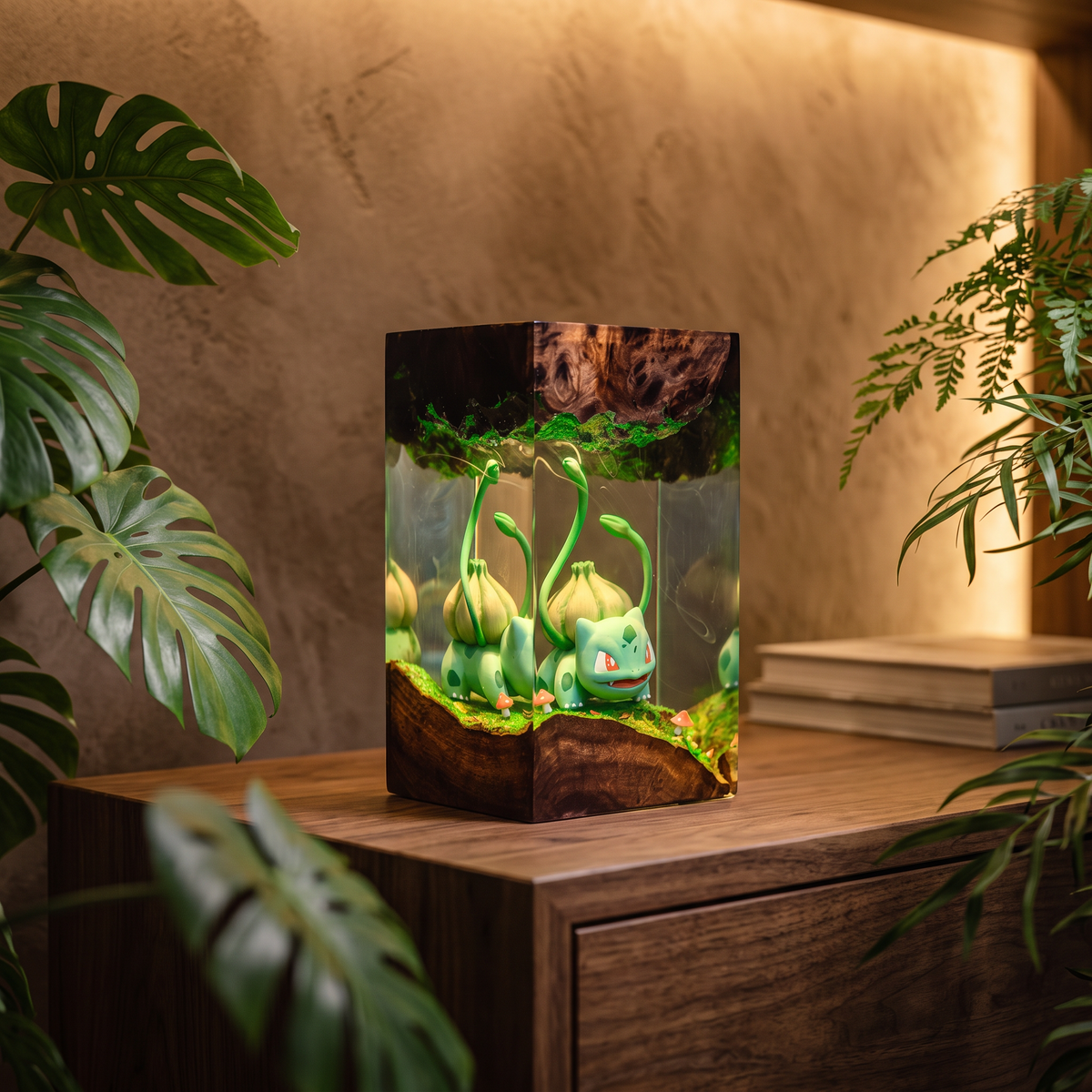 Bulbasaur Resin Lamp | LED RGB Pokemon | Lumiverse Resin