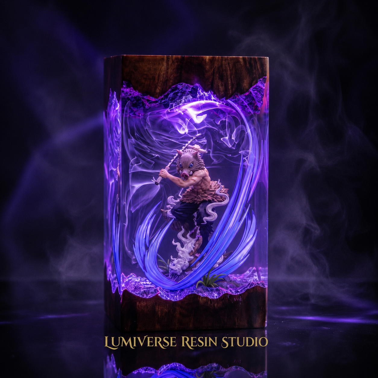 Inosuke Resin Lamp V1  - Demon Slayer