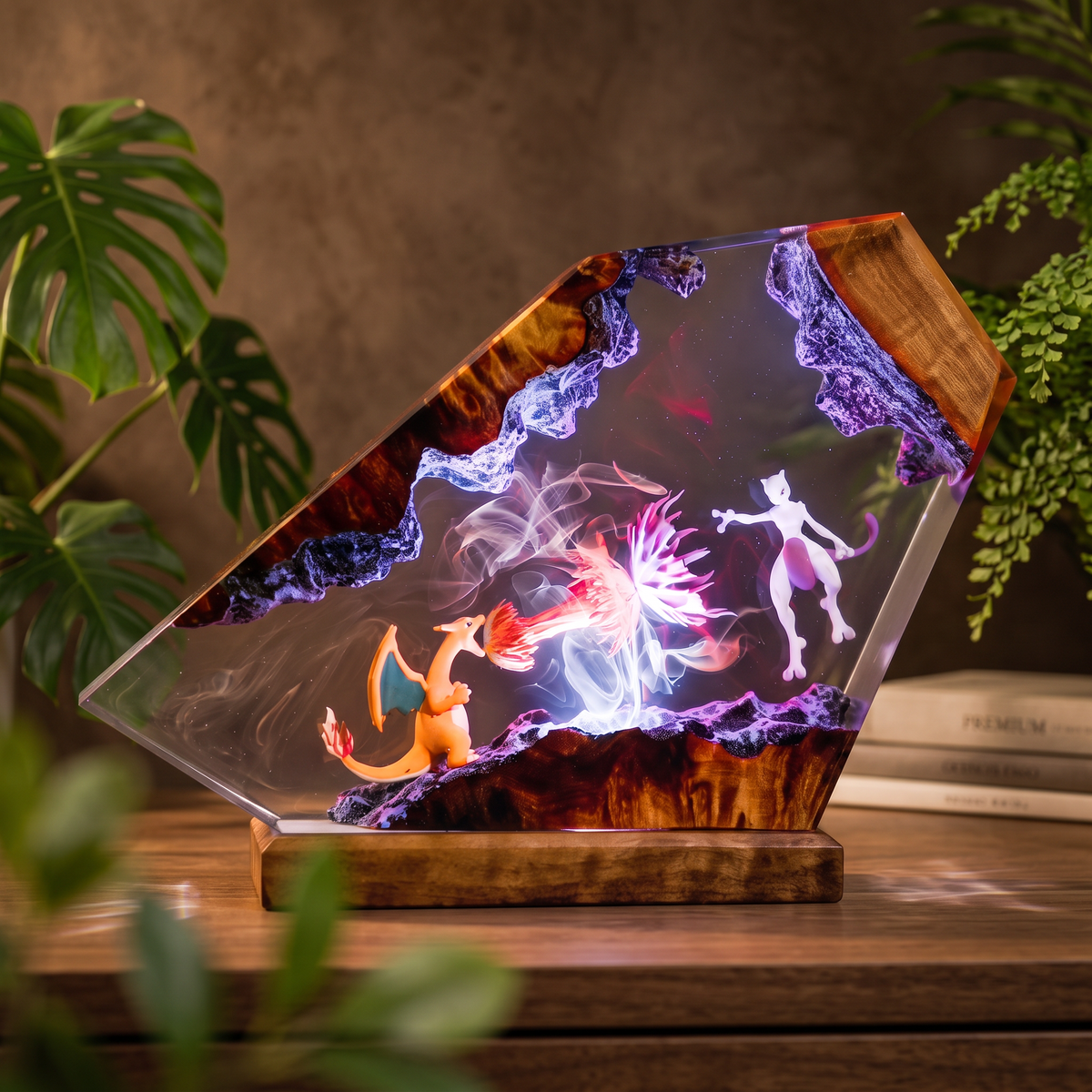 Charizard Resin Lamp | LED Diorama Pokemon | Lumiverse Resin