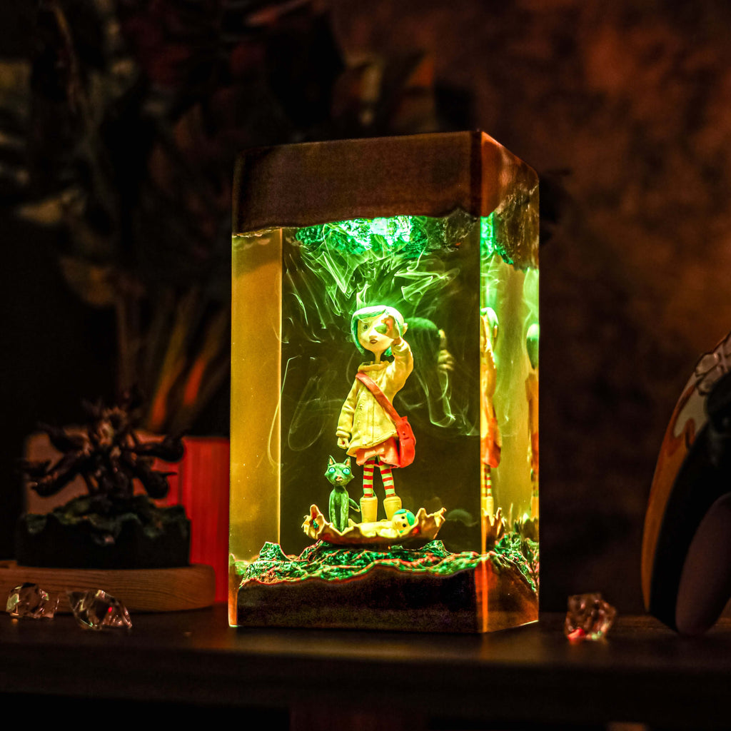 Coraline Resin Lamp | Handmade LED | Lumiverse Resin