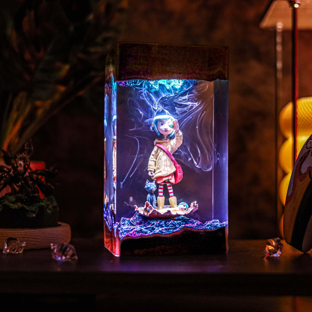 Coraline Resin Lamp | Handmade LED | Lumiverse Resin