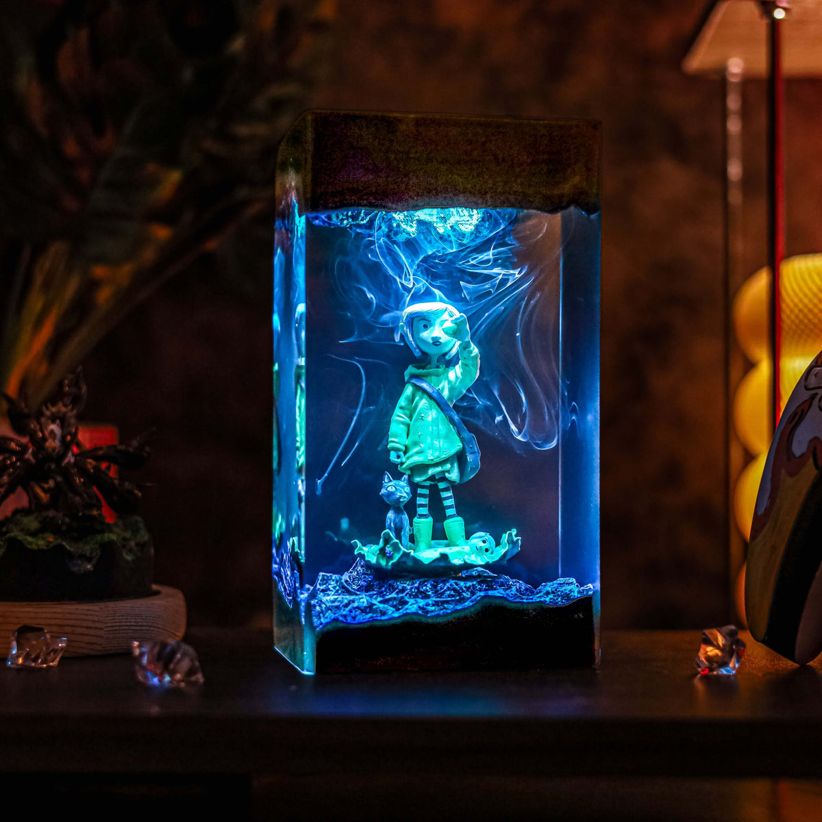 Coraline Resin Lamp | Handmade LED | Lumiverse Resin