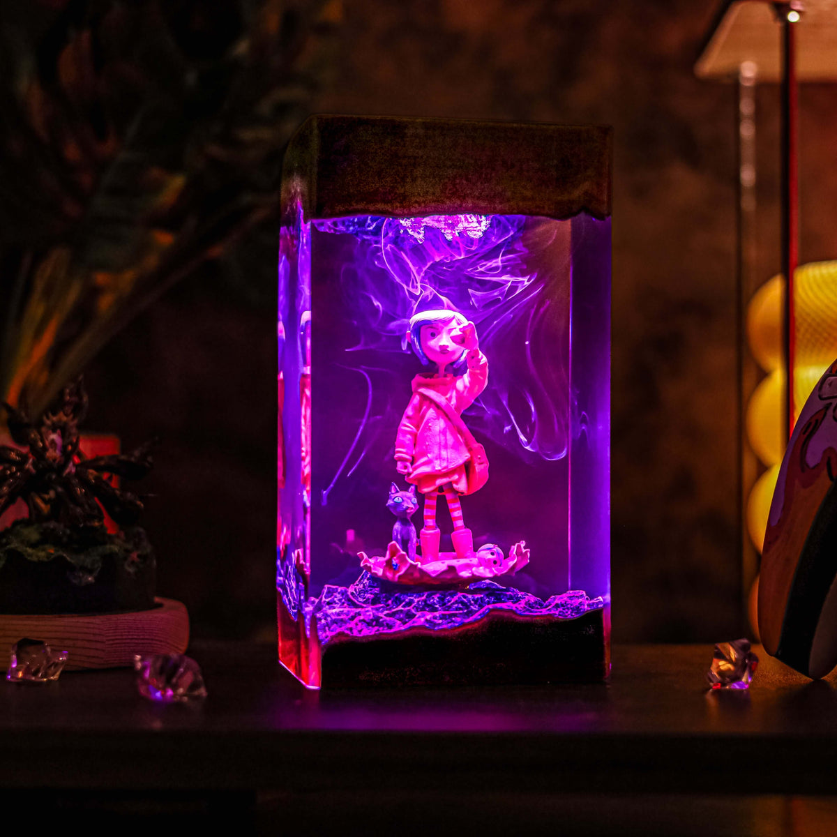 Coraline Resin Lamp | Handmade LED | Lumiverse Resin