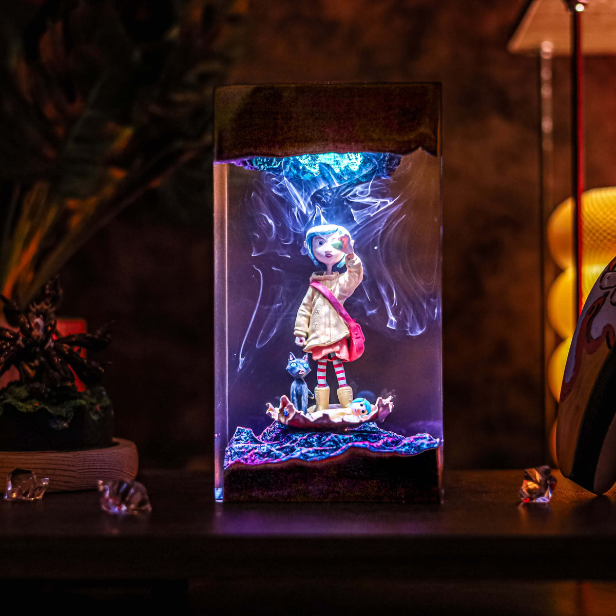 Coraline Resin Lamp | Handmade LED | Lumiverse Resin