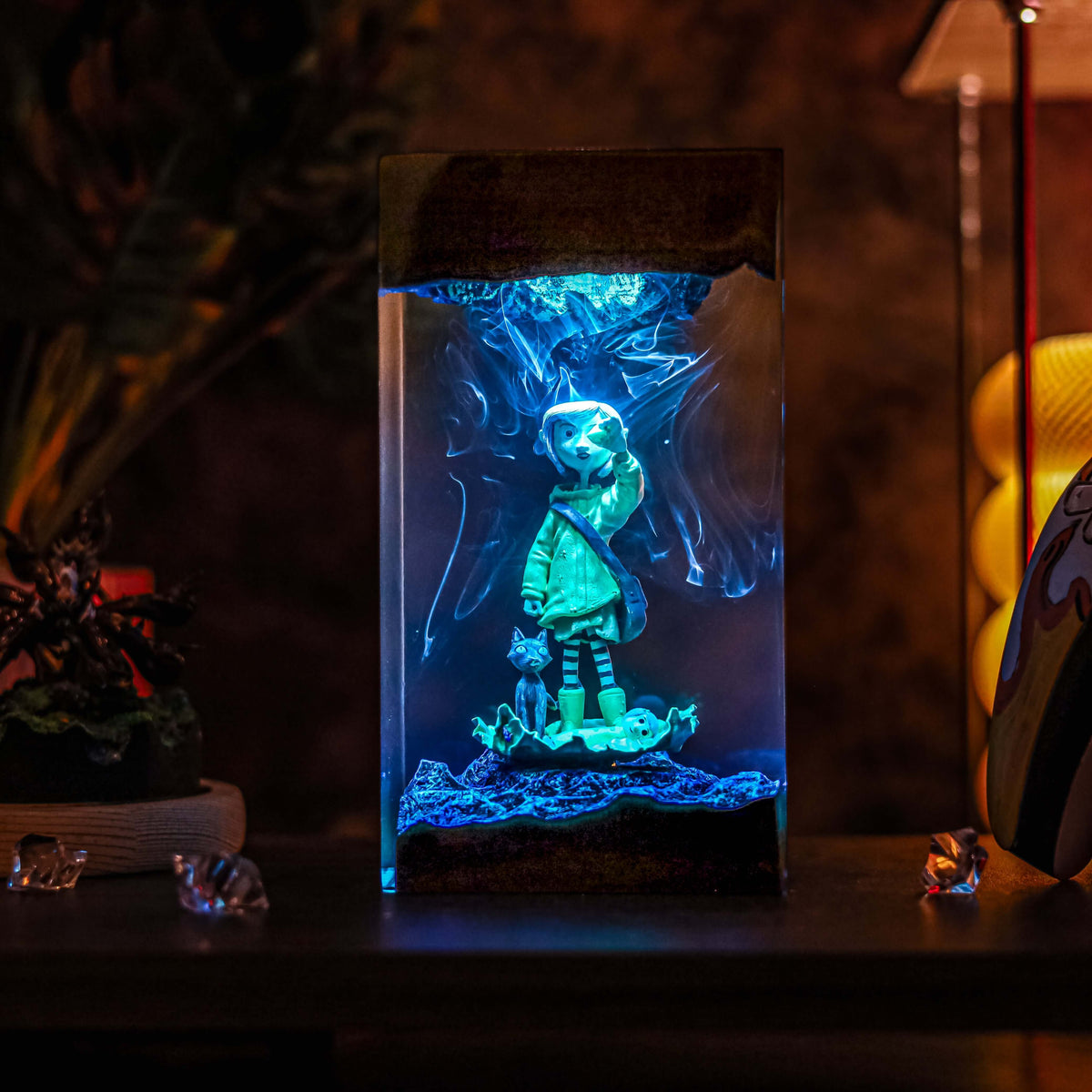 Coraline Resin Lamp | Handmade LED | Lumiverse Resin