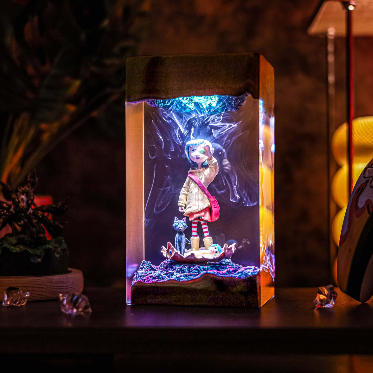 Coraline Resin Lamp | Handmade LED | Lumiverse Resin