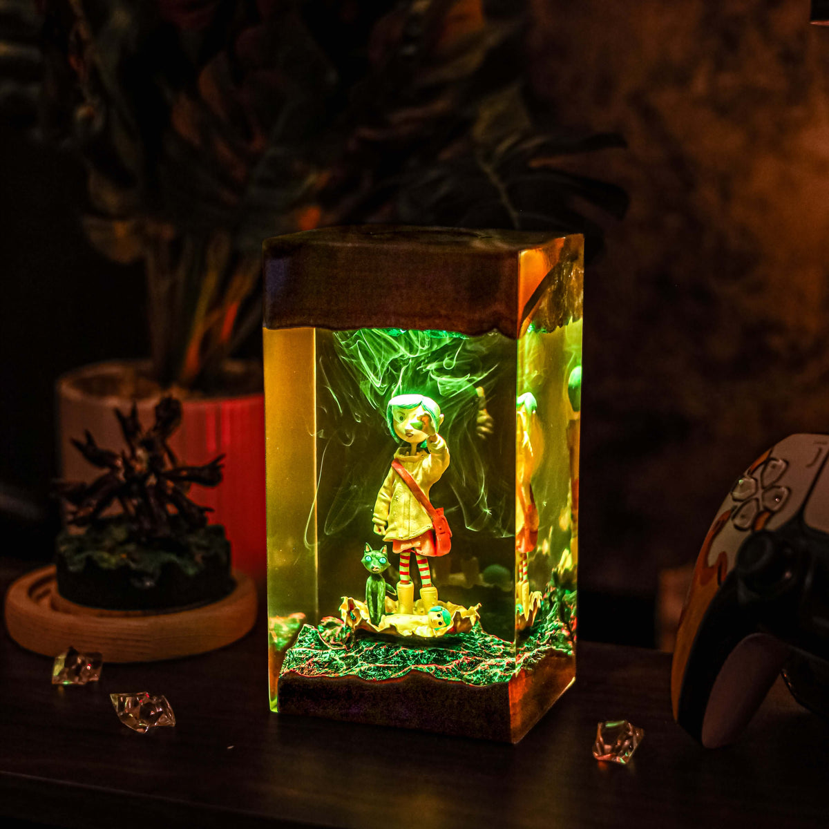Coraline Resin Lamp | Handmade LED | Lumiverse Resin