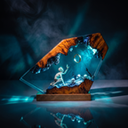 Dark Fantasy Skull Resin Lamp | Warm LED Light TheLordOfRing | Lumiverse Resin