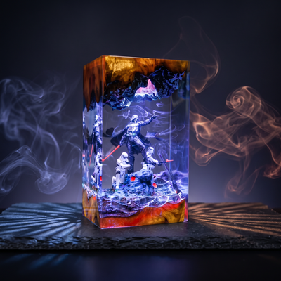 Darth Vader Resin Lamp - Star Wars LED Decor