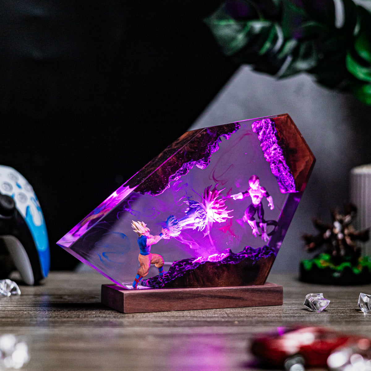 Dragon Ball Z Resin Lamp | Handmade LED DragonBall | Lumiverse Resin