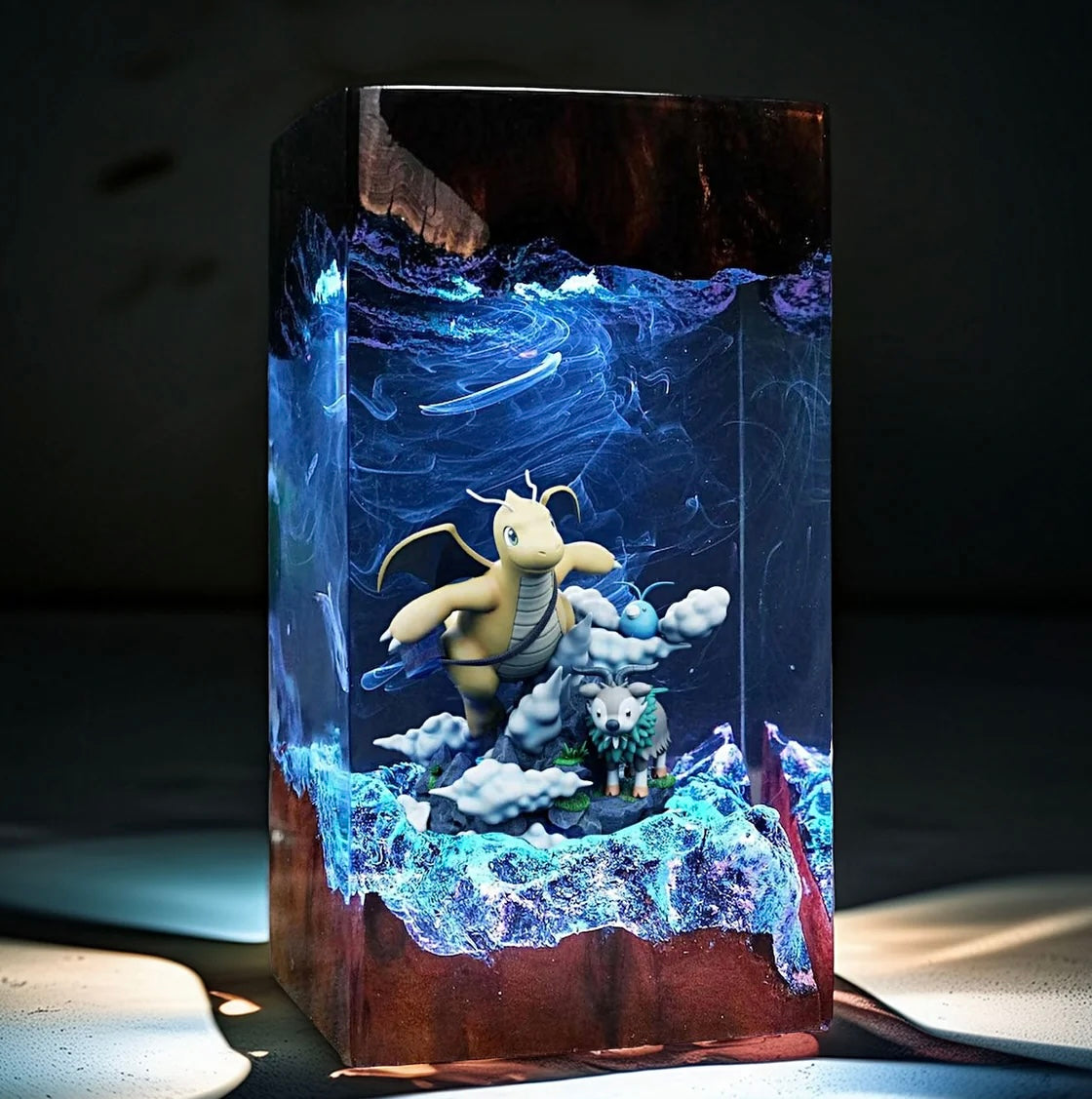 Dragonite Resin Lamp | BlackMythWukong Gift | Lumiverse Resin