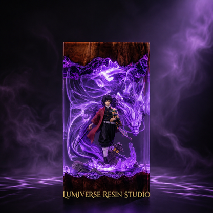 Giyuu Resin Lamp  - Demon Slayer
