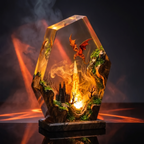 Fantasy Dragon Resin Lamp | USB-Powered LED Dragon | Lumiverse Resin