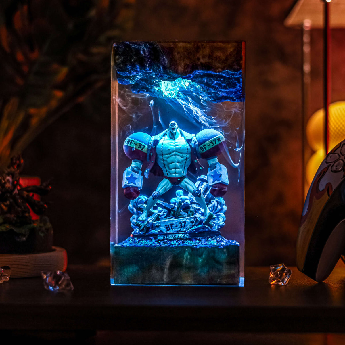 Franky Resin Lamp | OnePiece Gift | Lumiverse Resin
