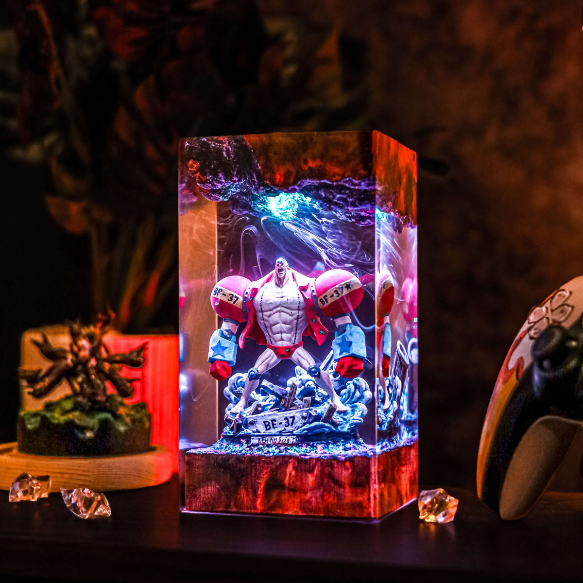 Franky Resin Lamp | OnePiece Gift | Lumiverse Resin
