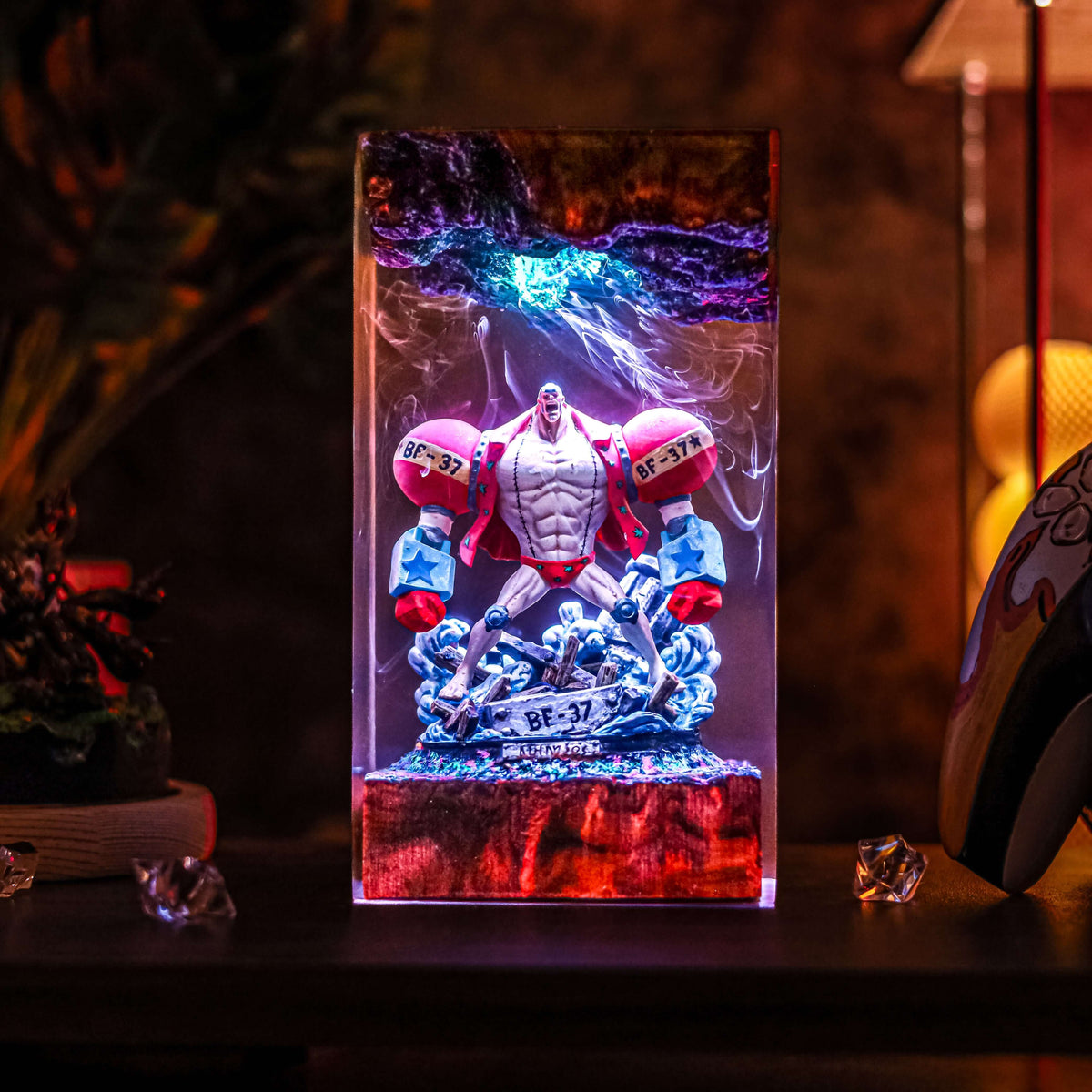 Franky Resin Lamp | OnePiece Gift | Lumiverse Resin