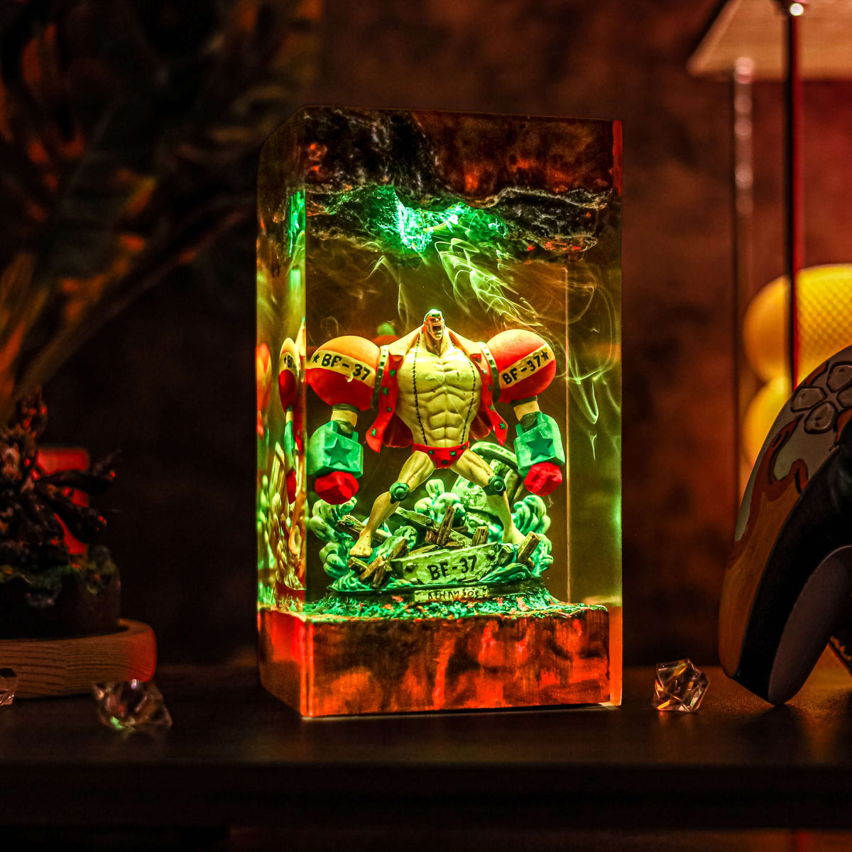 Franky Resin Lamp | OnePiece Gift | Lumiverse Resin