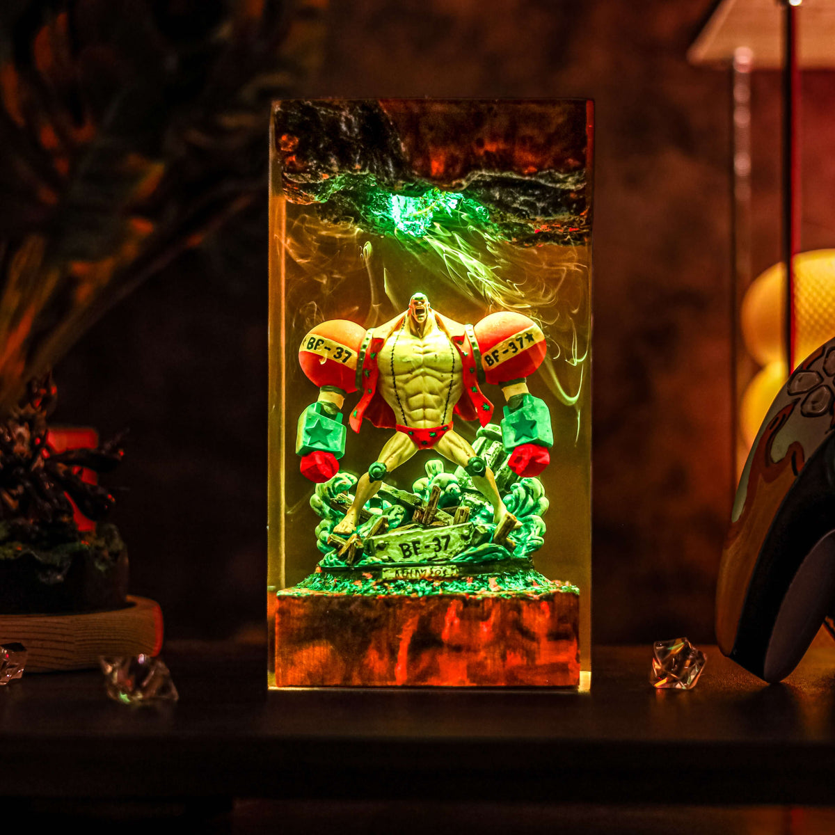 Franky Resin Lamp | OnePiece Gift | Lumiverse Resin