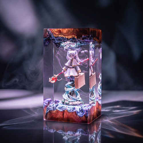 Frieren Resin Lamp - Anime Epoxy LED Decor