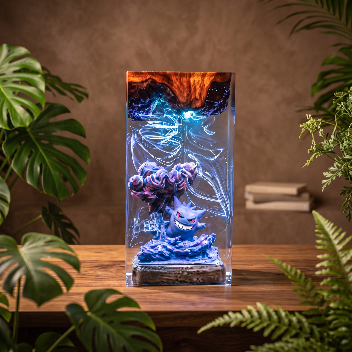 Gengar Resin Lamp | Handmade Pokemon LED | Lumiverse Resin