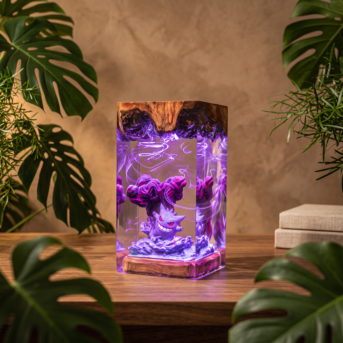 Gengar Resin Lamp | Handmade Pokemon LED | Lumiverse Resin
