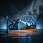 Godzilla Resin Lamp | Multicolor LED Glow Godzilla | Lumiverse Resin