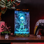 Goku Ssj 5 Resin Lamp | LED Diorama DragonBall | Lumiverse Resin