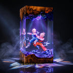 Goku Vs Vegeta Resin Lamp | DragonBall Gift | Lumiverse Resin
