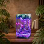 Greninja Resin Lamp | Multicolor LED Glow Pokemon | Lumiverse Resin