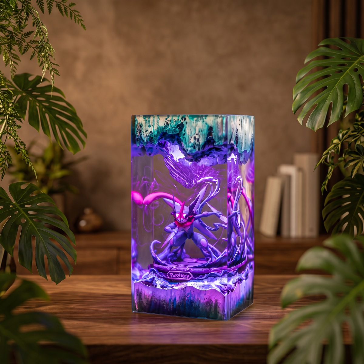 Greninja Resin Lamp | Multicolor LED Glow Pokemon | Lumiverse Resin