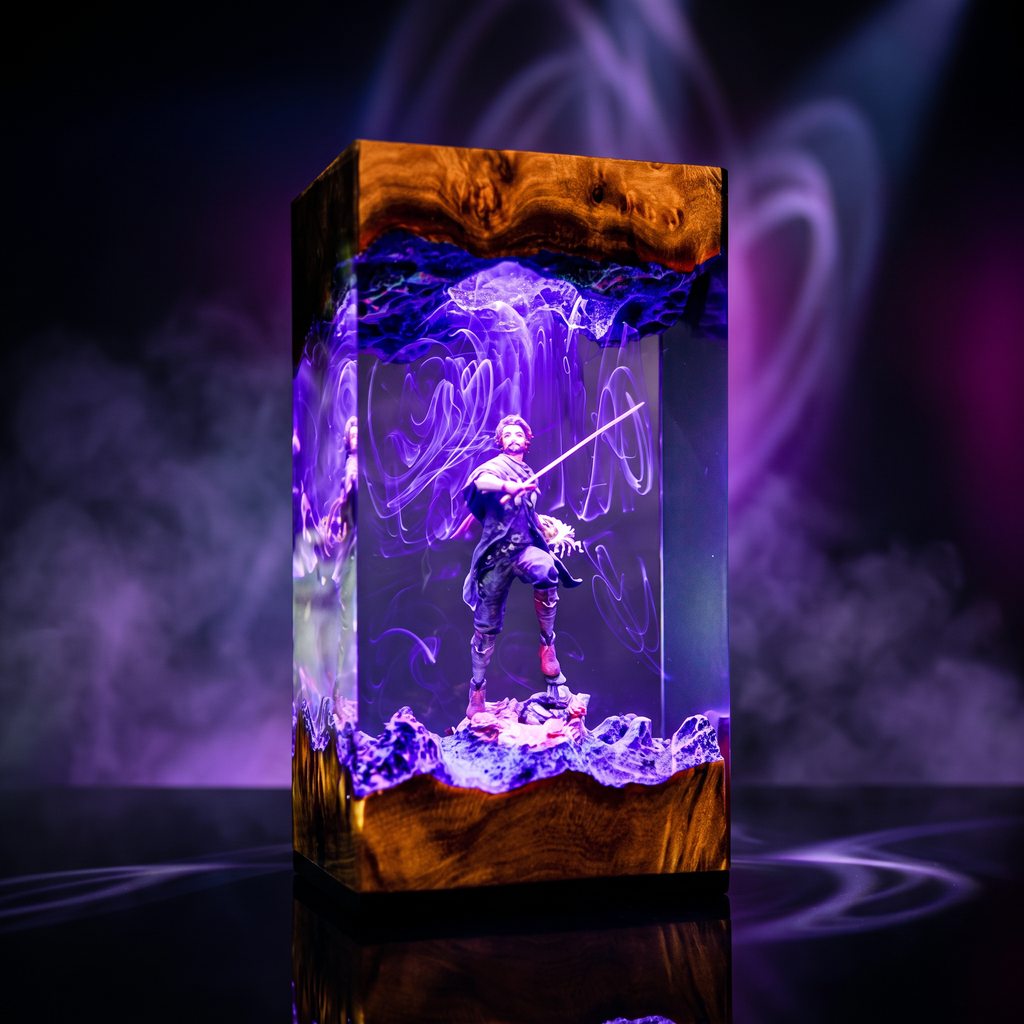 Gustave Resin Lamp | Warm LED Light ClairObscurExpedition33 | Lumiverse Resin