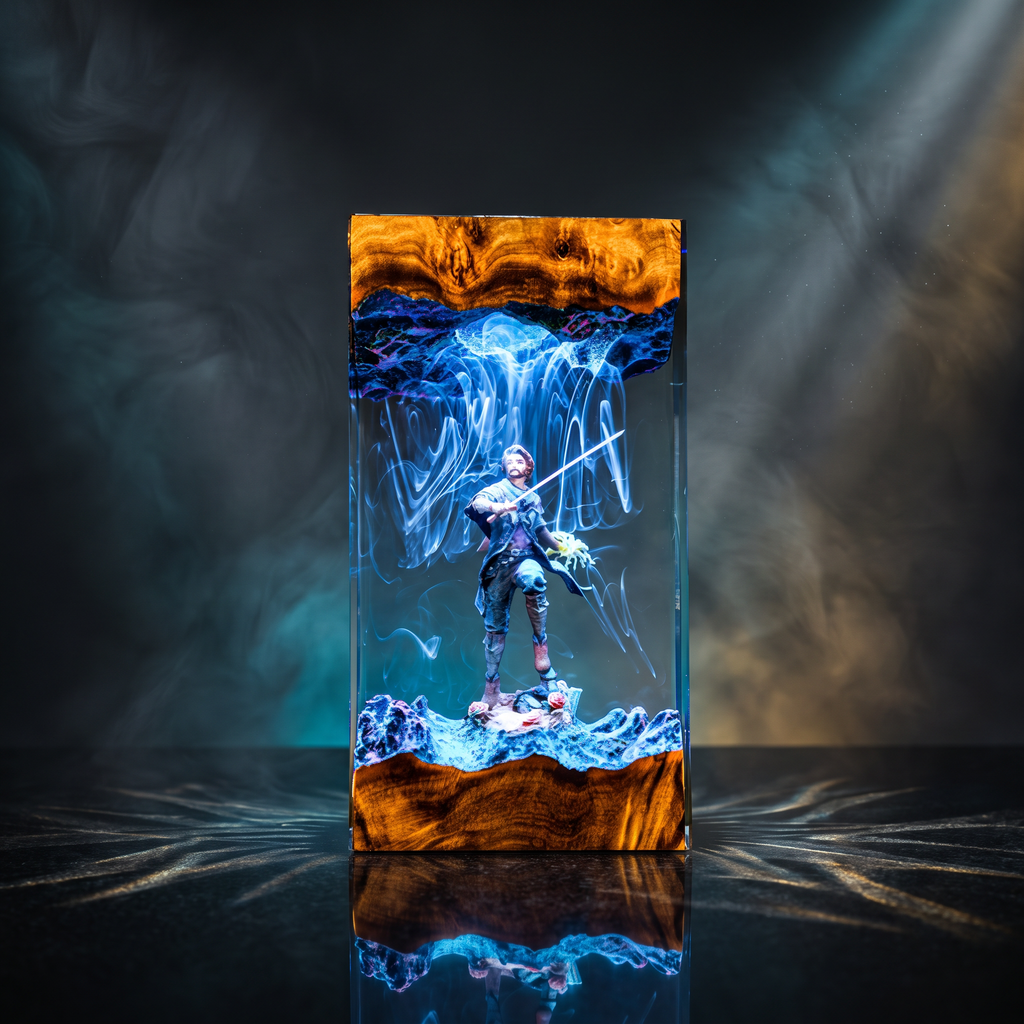 Gustave Resin Lamp | Warm LED Light ClairObscurExpedition33 | Lumiverse Resin
