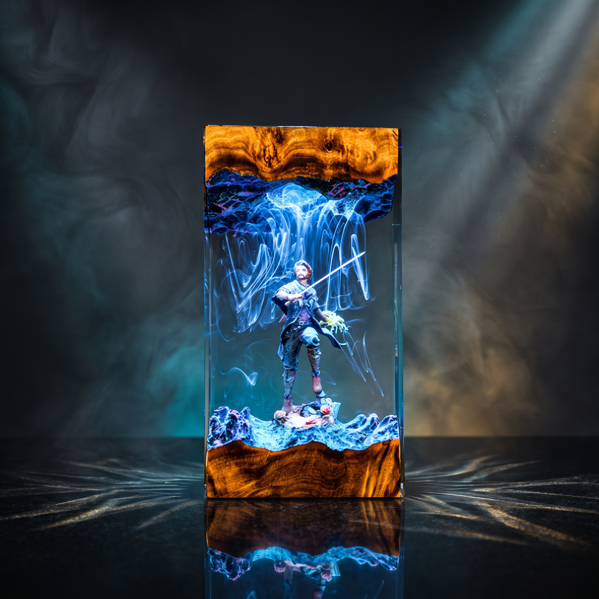 Gustave Resin Lamp | Warm LED Light ClairObscurExpedition33 | Lumiverse Resin