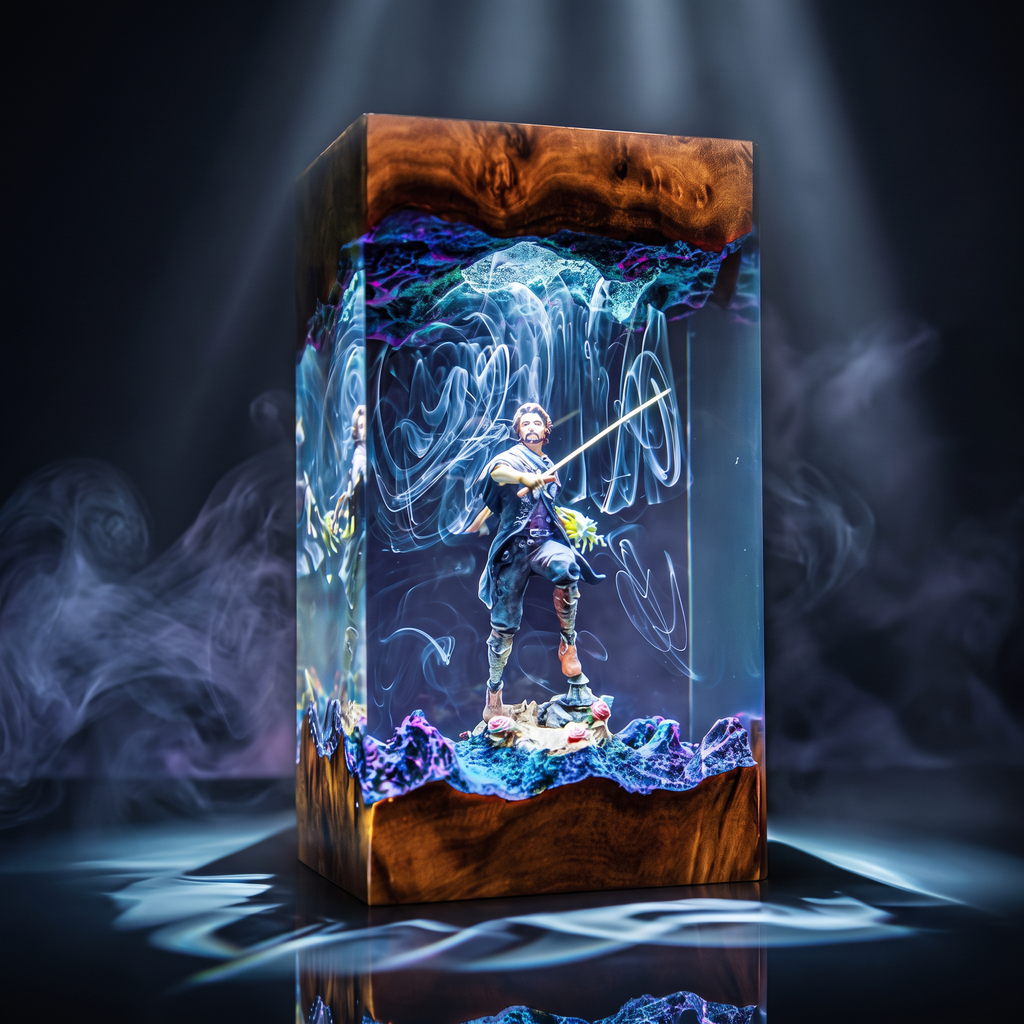 Gustave Resin Lamp | Warm LED Light ClairObscurExpedition33 | Lumiverse Resin
