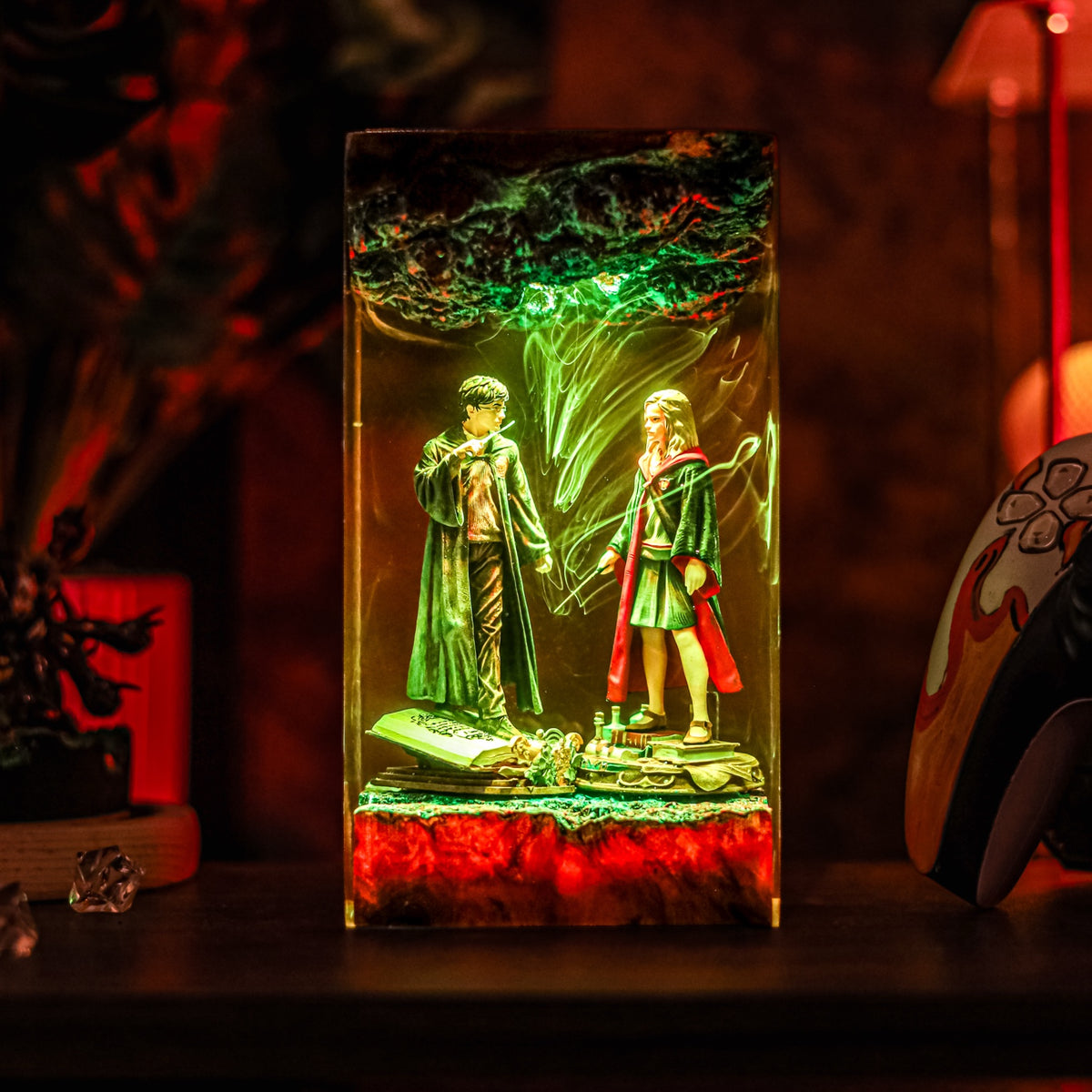 Harry Potter Hermione Granger Resin Lamp | Multicolor LED Glow HarryPotter | Lumiverse Resin
