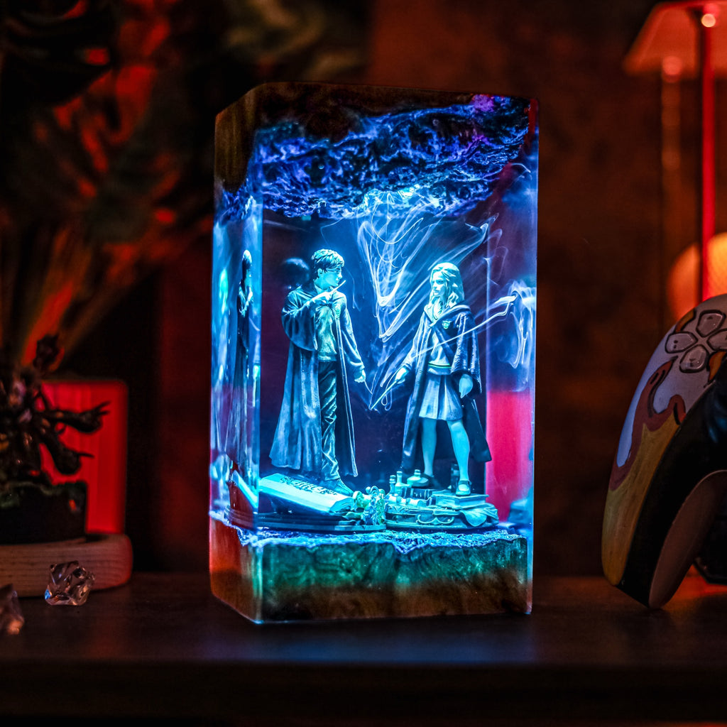 Harry Potter Hermione Granger Resin Lamp | Multicolor LED Glow HarryPotter | Lumiverse Resin